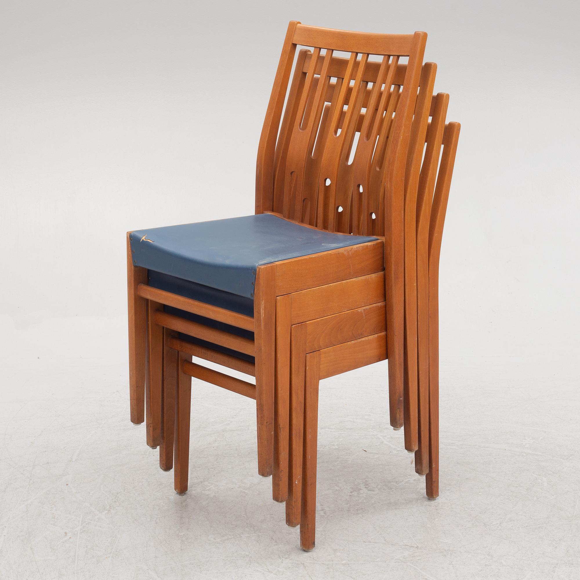 15 chairs, mid 20th century.