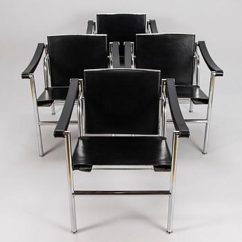 LE CORBUSIER, Four late 20th century 'LC1' armchairs for Cassina.