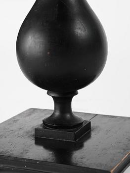 Anna Petrus, a pewter top tray table on a base by Uno Åhrén, executed in her studio, Stockholm, ca 1922-25.