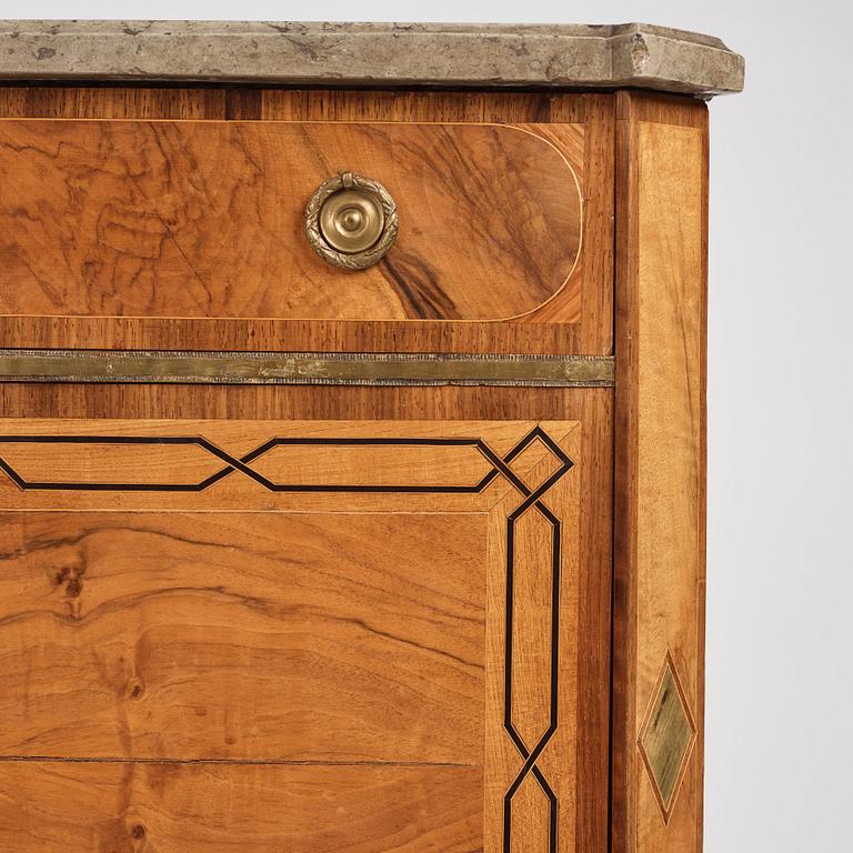 A Gustavian Secretaire, signed by G Foltiern (master in Stockholm 1771-1804), 1782.