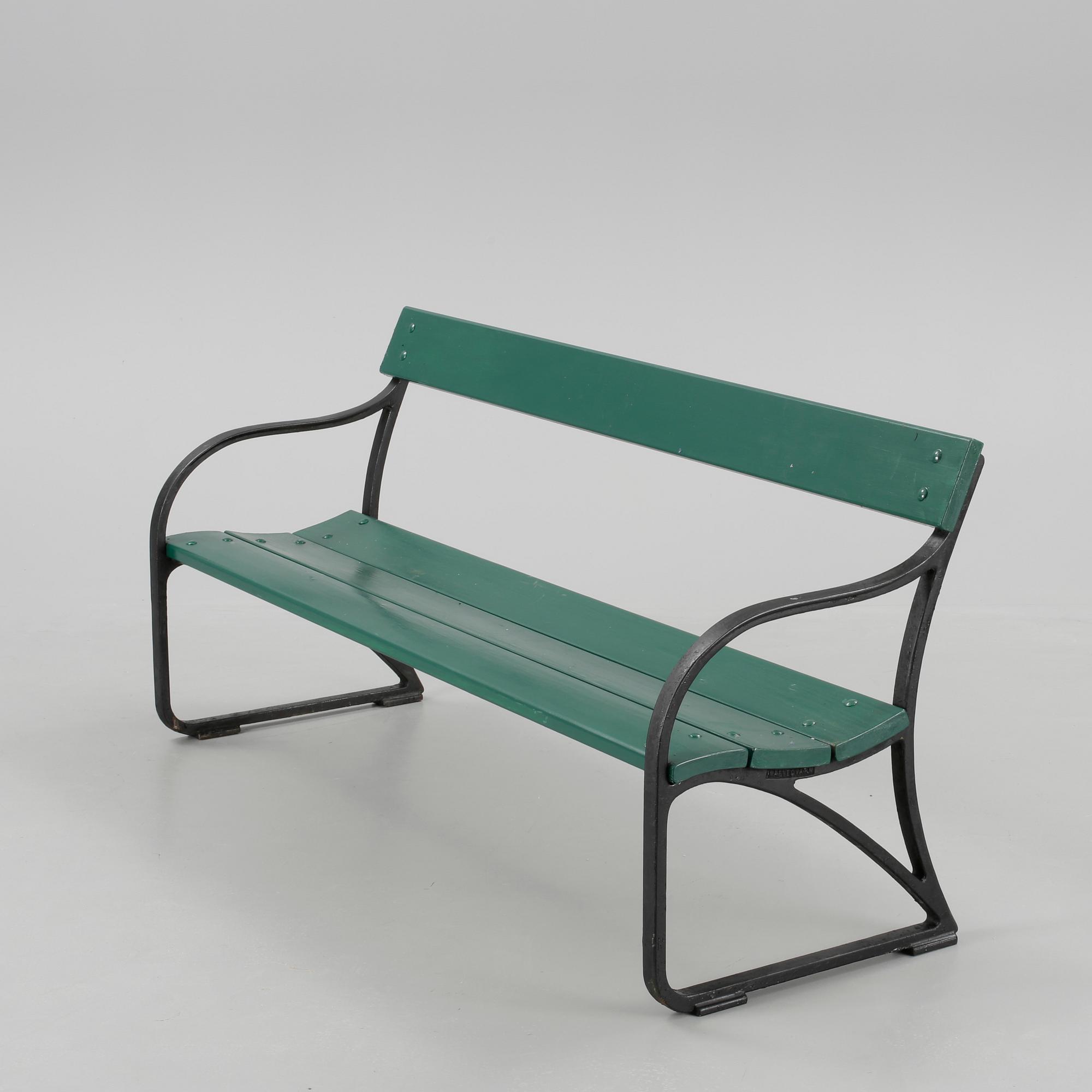 PARKBÄNK, Näfveqvarns bruk, 1900-tal.