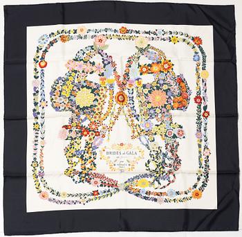 Hermès, scarf, "Brides de Gala en Fleurs".