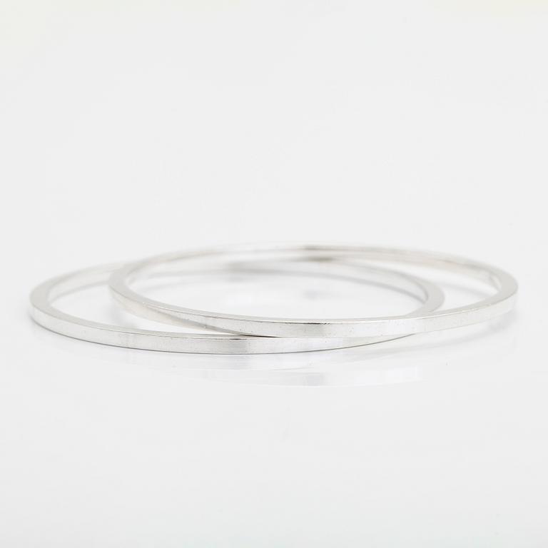 Georg Jensen, Two sterling silver bangles, model 51A.