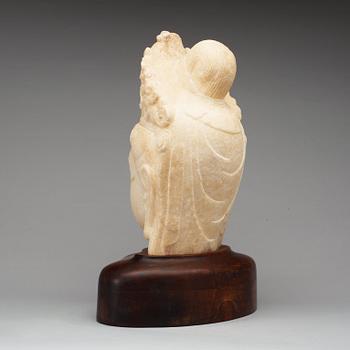 SKULPTUR, marmor. Kina.