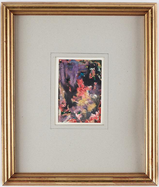 NELL WALDEN, mixed media on print, signed and dated-72.
