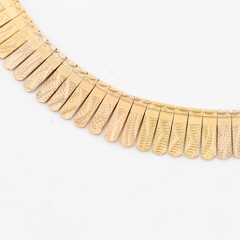 Collier 18K guld i tre färger.