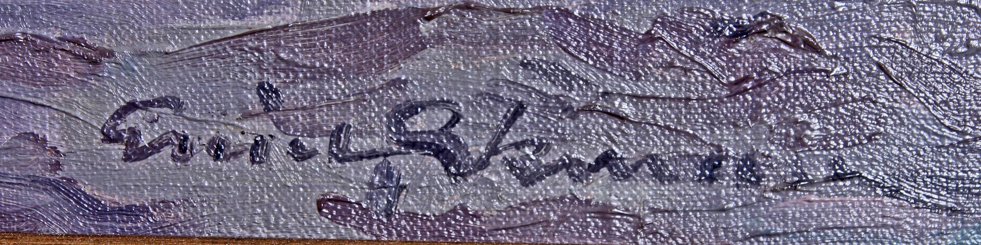 EMIL EKMAN, olja på duk, sign.