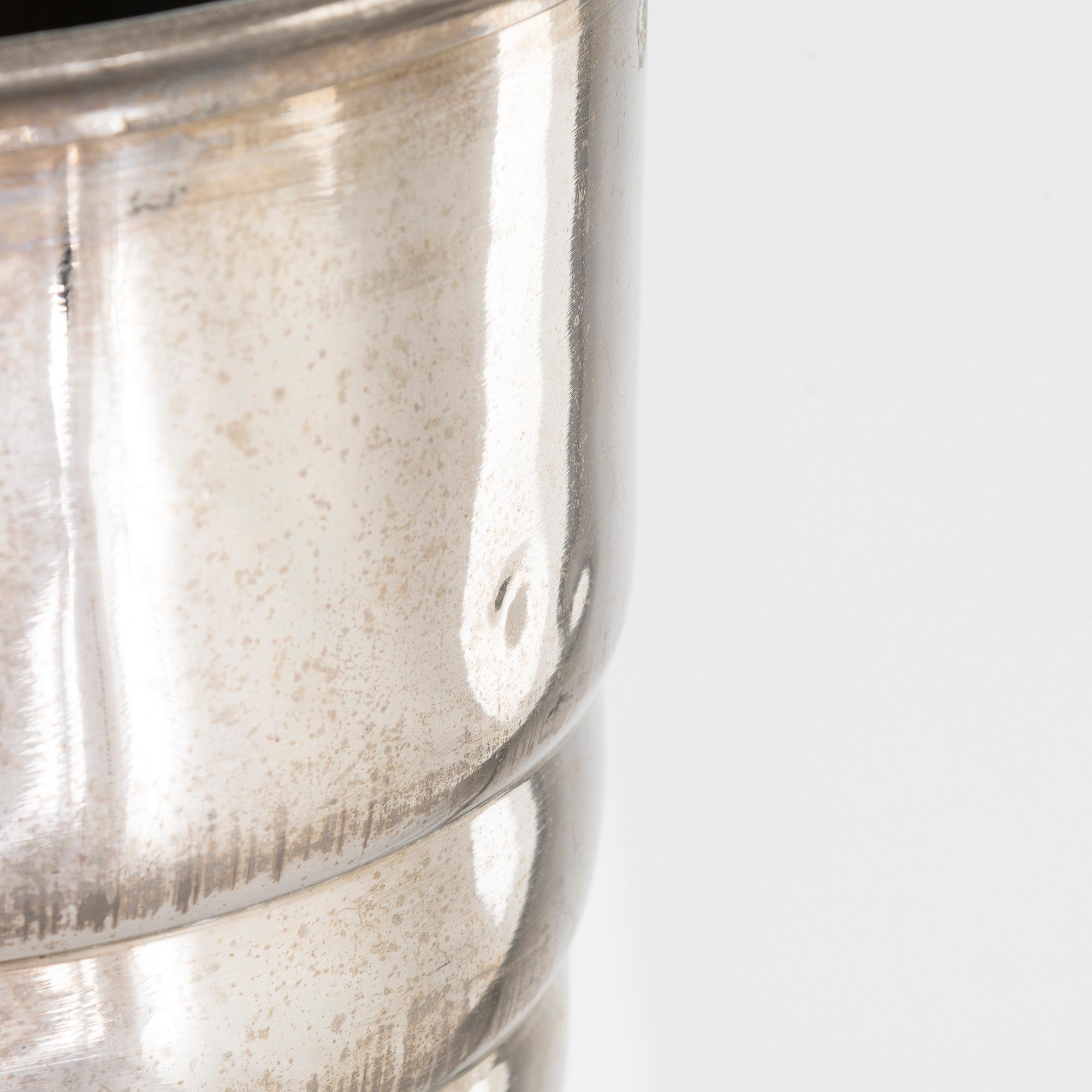 A Champagne cooler bucket, Delbeck, Argit, France.