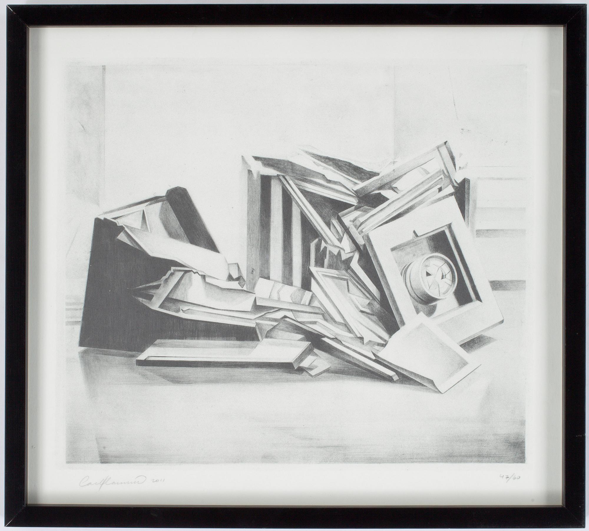 CARL HAMMOUD, tryck, signerat och daterat 2011, numr 47/60.