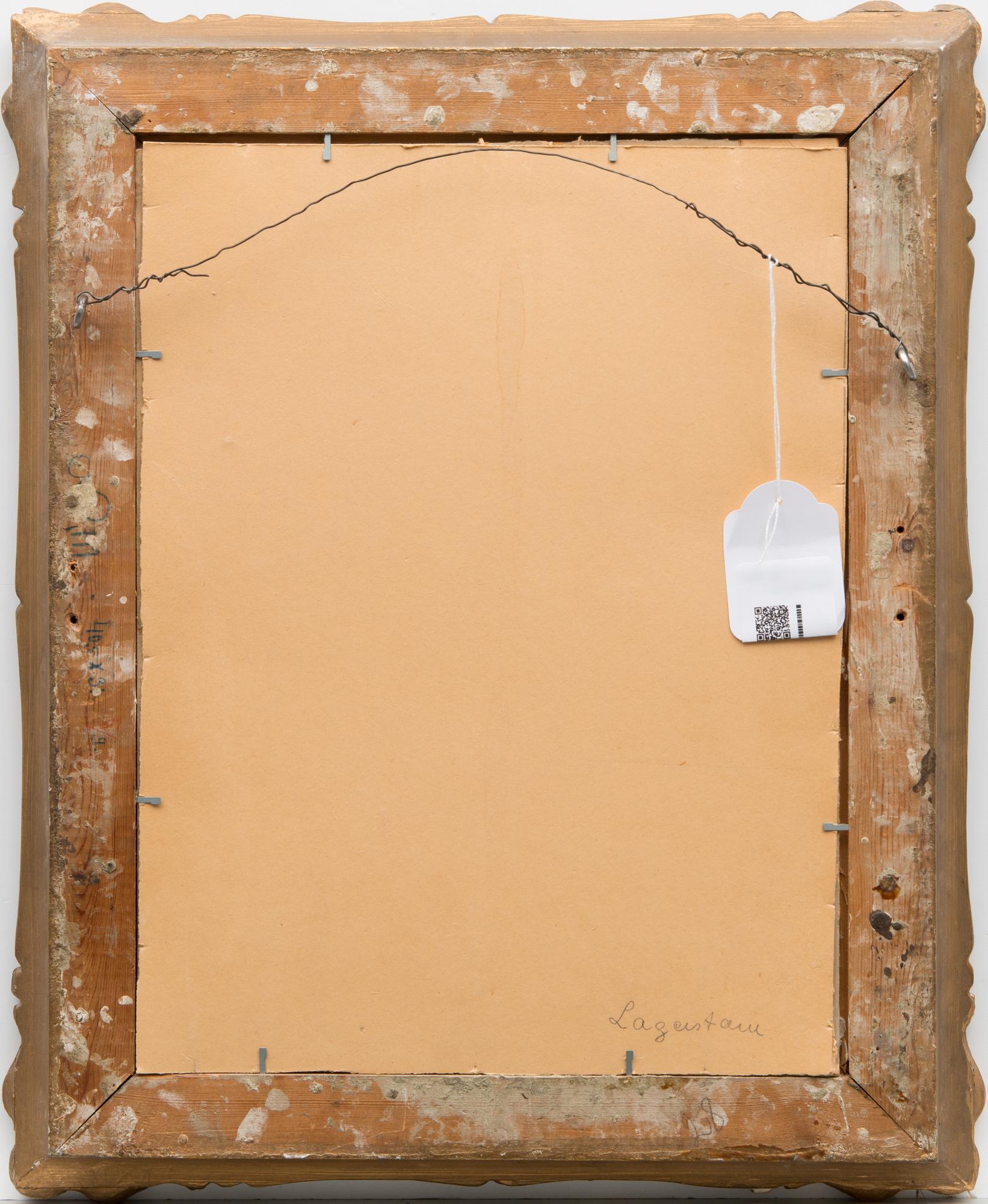 oil on cardboard, signed.