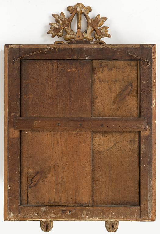 SPEGELLAMPETT, Gustaviansk, med Stockholms hallstämpel. 1700-talets slut.