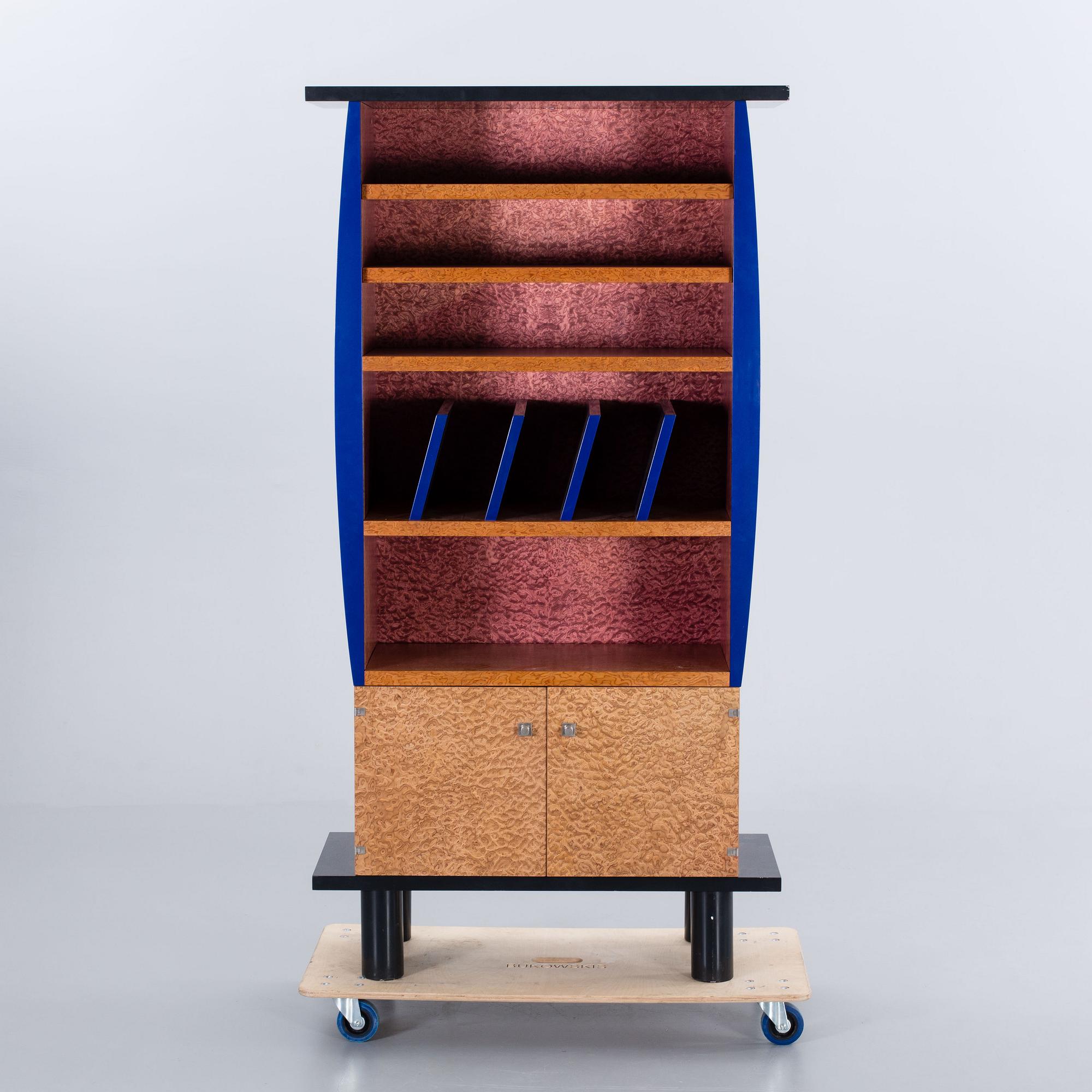 AN ETTORE SOTTSASS AND MARCO ZANINI BOOKSHELF.