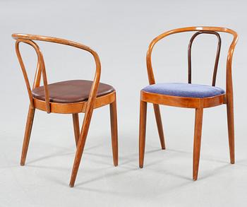 Six chairs by Jack Ränge called "Rotunda Nr 898" from the 1950s.