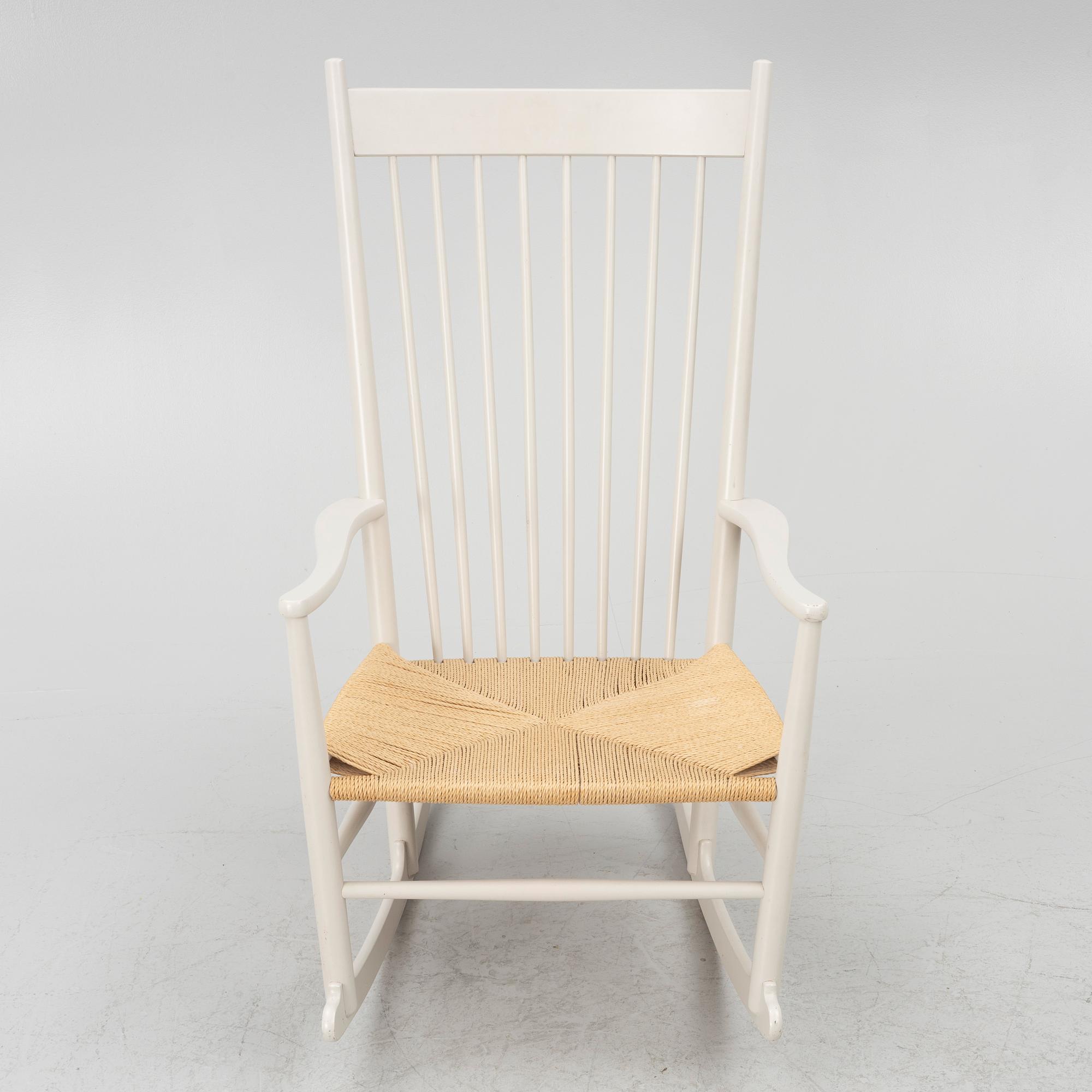 Hans J. Wegner, a rocking chair model 'J 16', FDB Möbler, late 20th century.