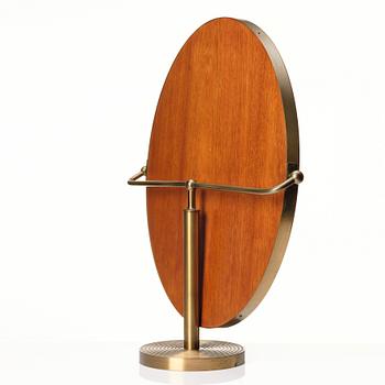 Josef Frank, a brass table mirror, Firma Svenskt Tenn, Sweden, model nr '2214'.