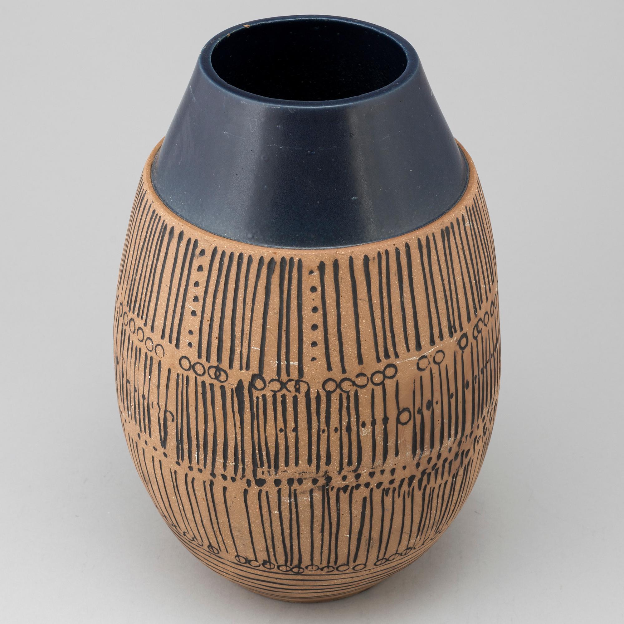 A floor vase by Lisa Larson, Gustavsberg. Designed in 1959.