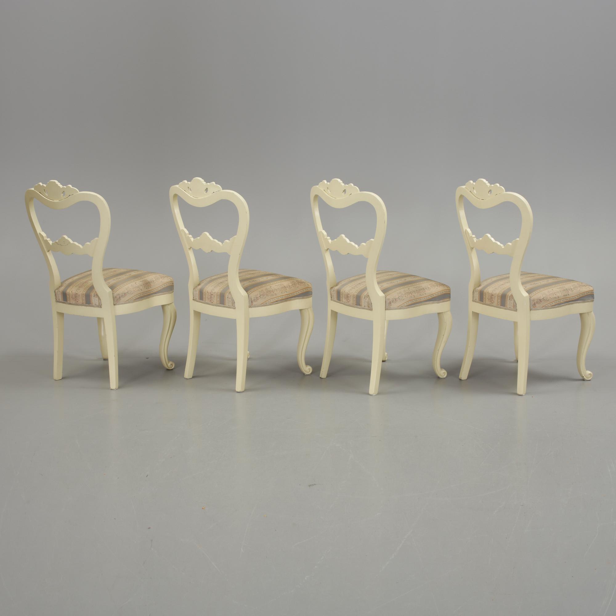 SALONGSGRUPP, 5 delar, nyrokoko, 1800-talets slut.
