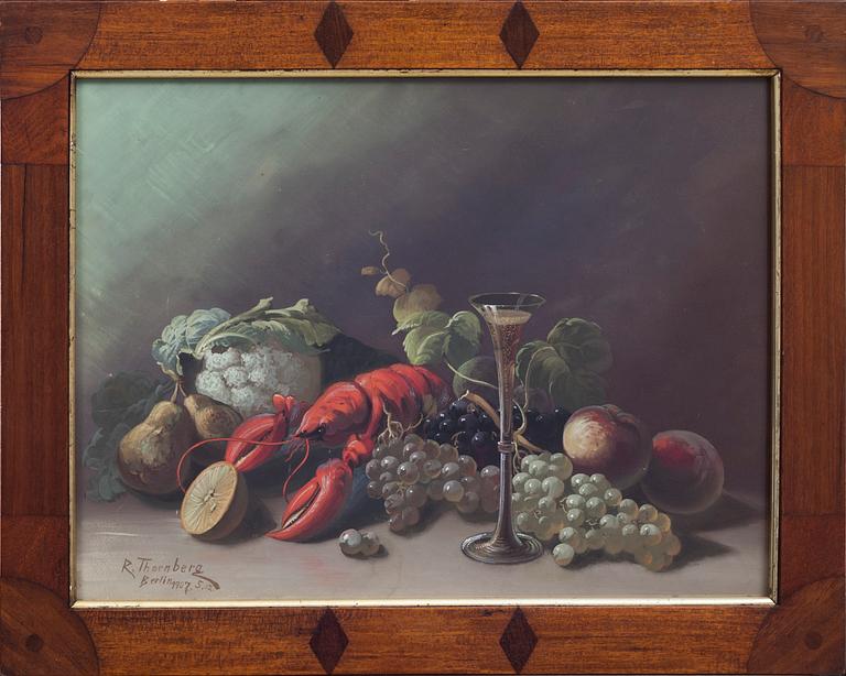 RUDOLF THORNBERG, gouache, signerad och daterad Berlin 1907 5 12.