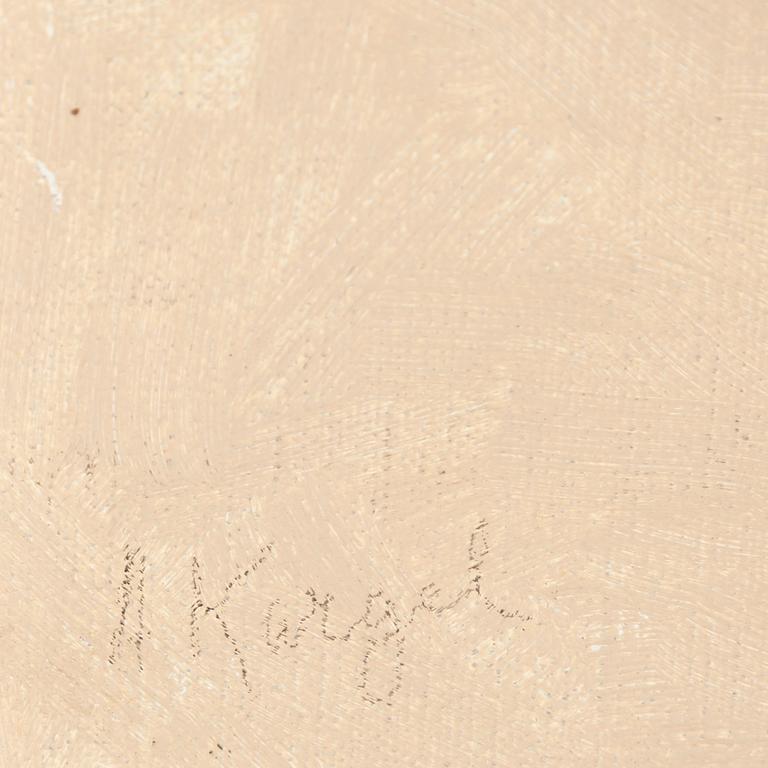 AXEL KARGEL, oil on canvas on board, signed A. Kargel.