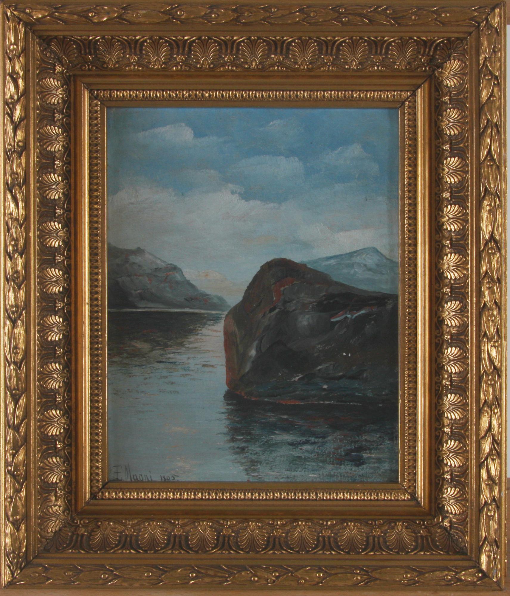 MUANI, E, olja på duk, sign o dat 1895.