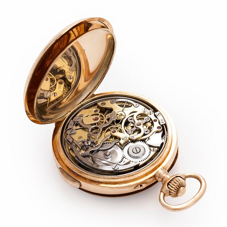 Mermod Frères, taskukello, repeteeri, kronografi, 51,5 mm.
