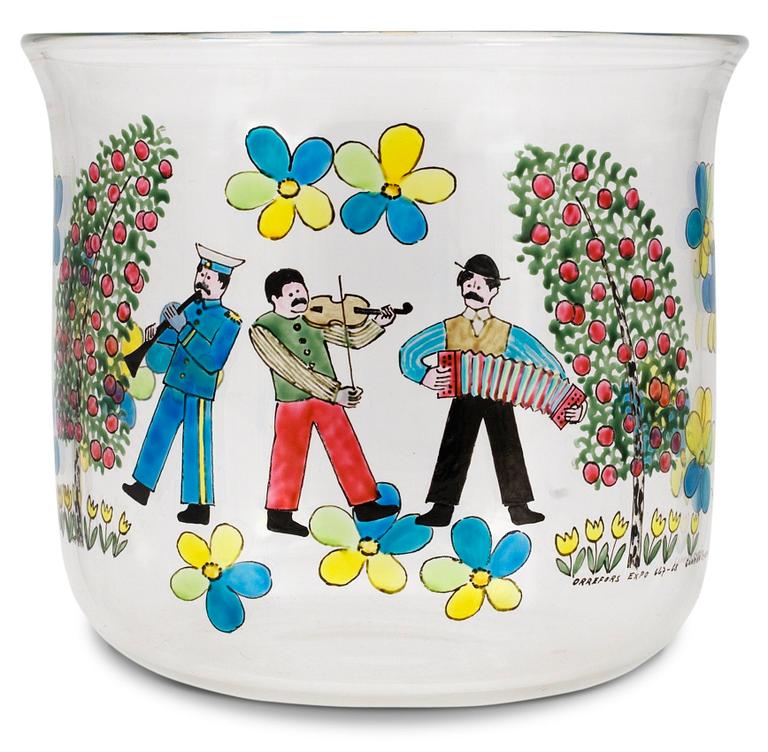 GUNNAR CYRÉN, skål, Orrefors 1968.