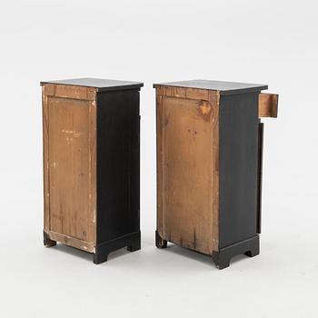 Pair of bedside tables, first half of the 20th century.