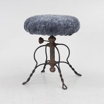 Stool, marked Davis Chair Co, Marysville Ohio, early 20th century.