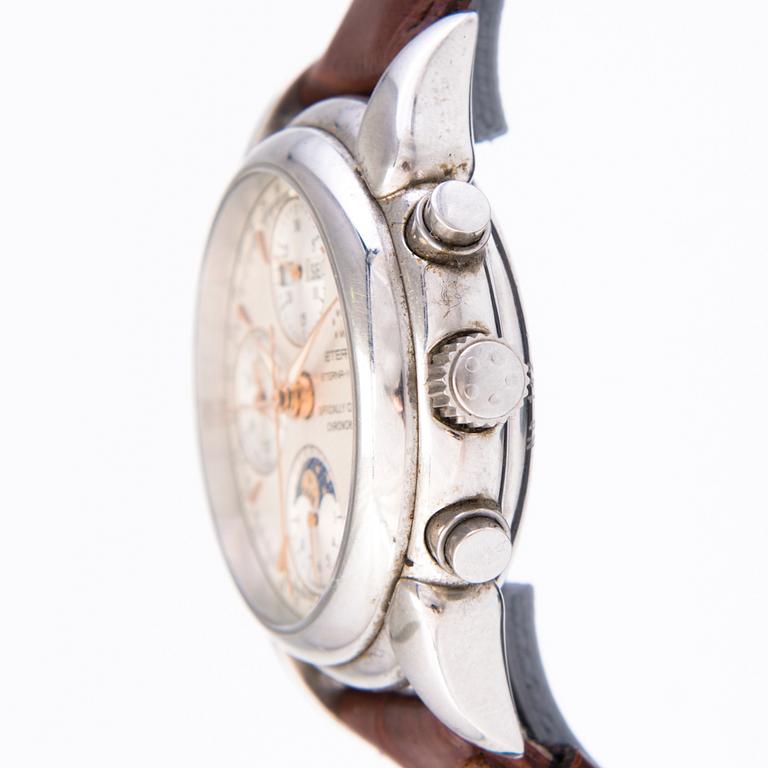 ETERNA Eterna-Matic, Chronometer Chronograph, rannekello 45 mm.