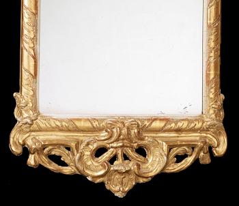 A Swedish Rococo 18th century mirror.