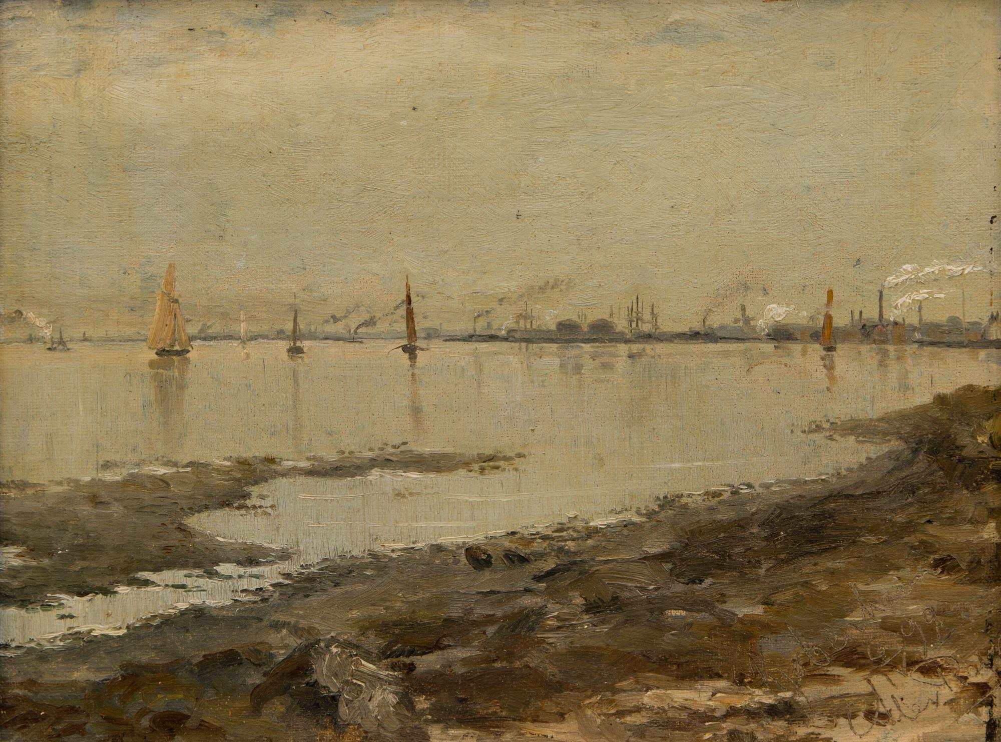 ALEX RAPP, Oil on panel, signed and dated a tergo 1892.