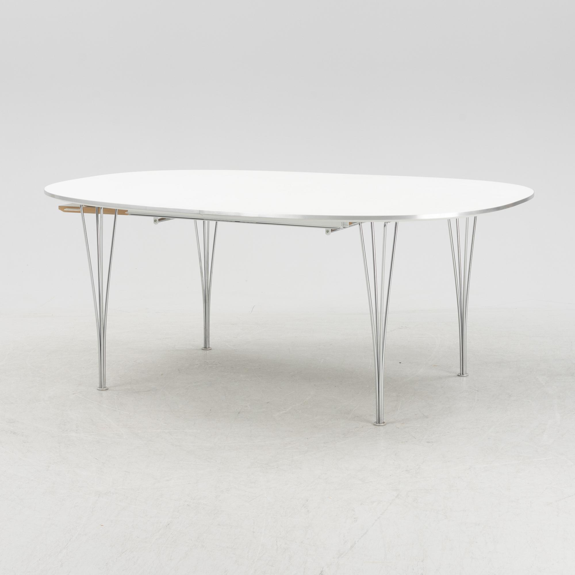 Bruno Mathsson, a 'Superellips' dining table, Fritz Hansen, Denmark, dated 2001.