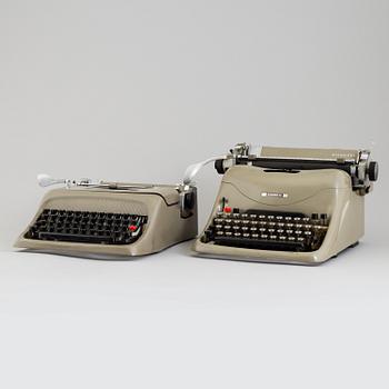 MARCELLO NIZZOLI, 3 typewriters, Olivetti.