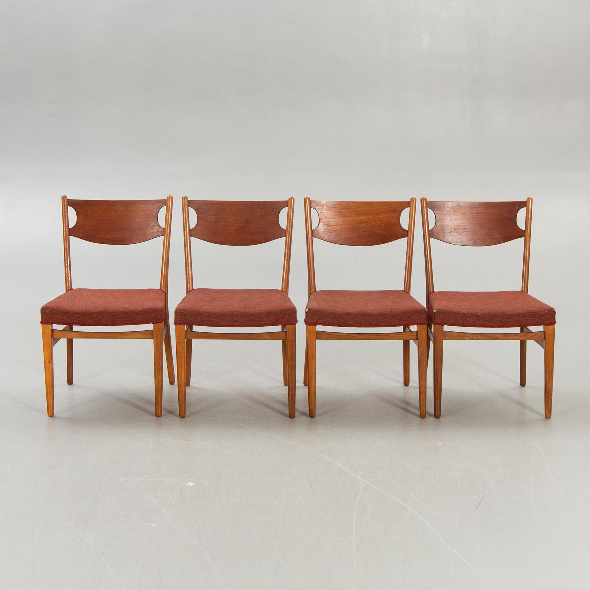 Stolar, 4 st, Danmark, 1960-tal.