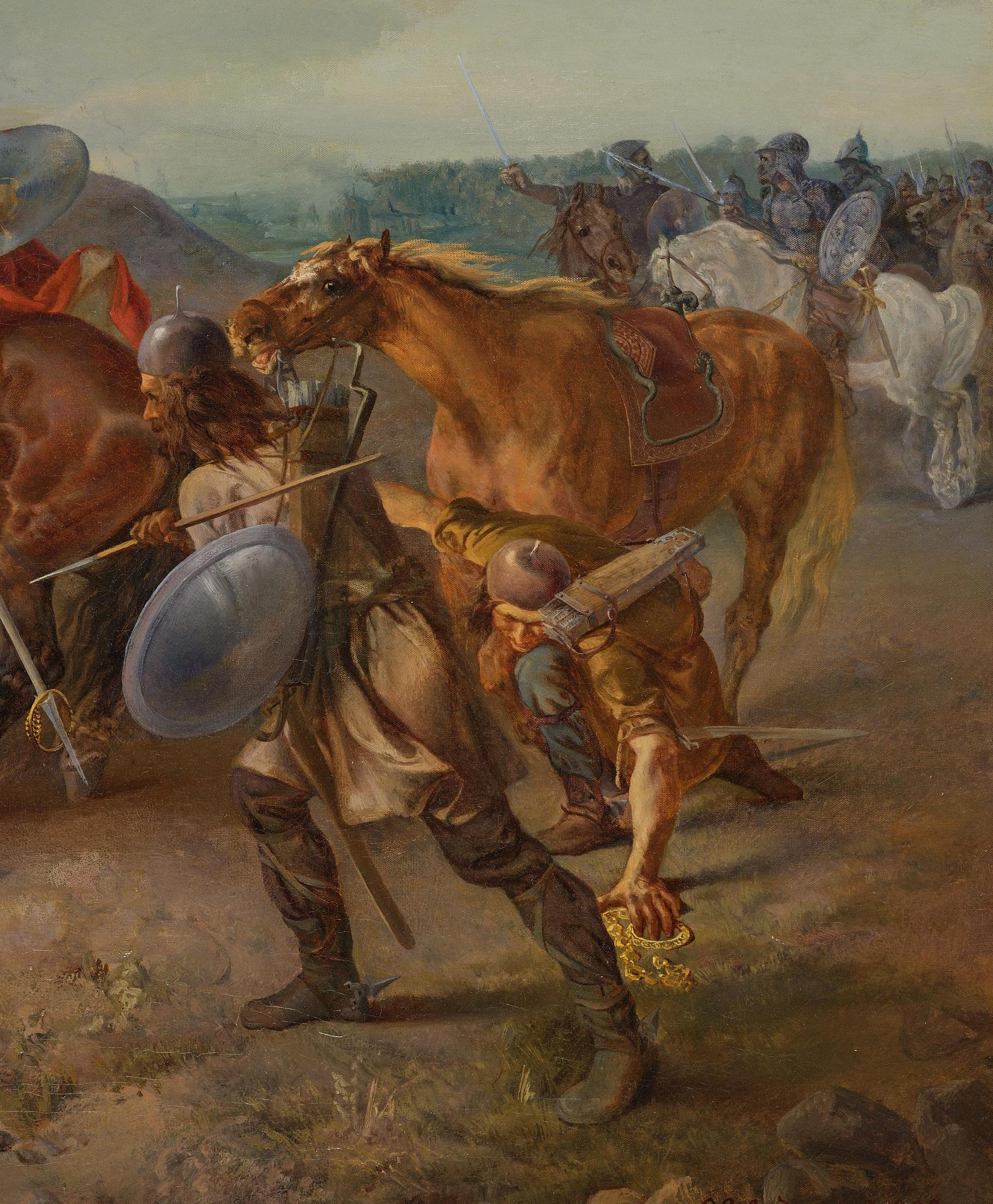 Oskar Leonard Andersson, Bataljscen.