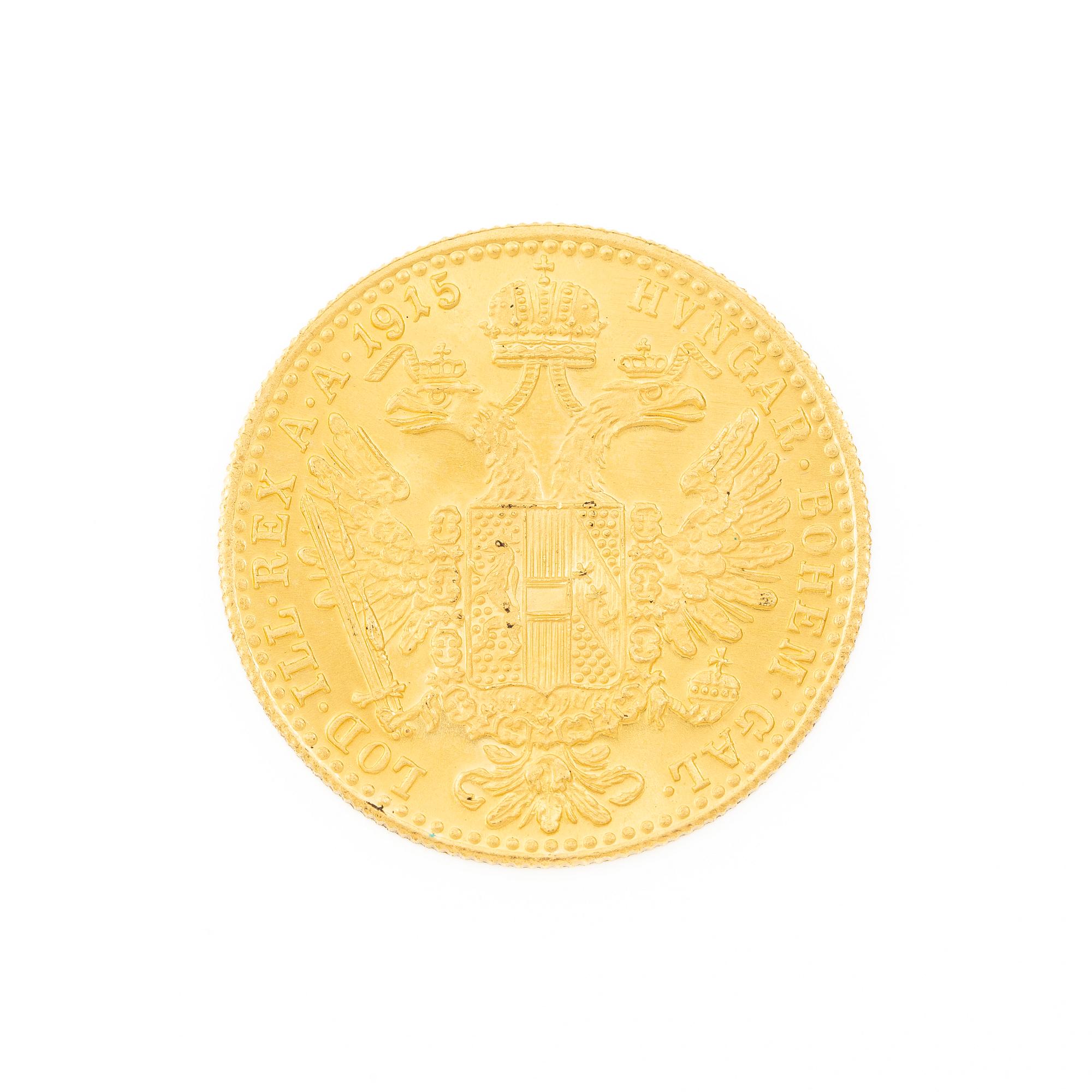 Guldmynt, Österrike-Ungern, 1 Ducat, 1915.