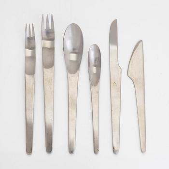 Arne Jacobsen, a 46 piece cutlery set  'AJ-bestick' A. Michelsen and Georg Jensen, Denmark.