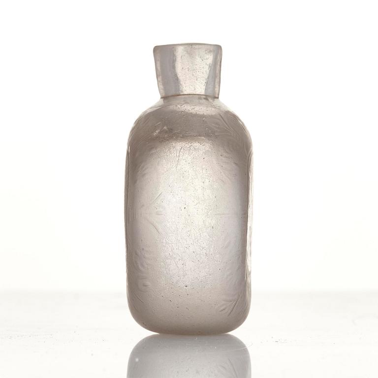 A Swedish Henrikstorp glass bottle, dated 1747.