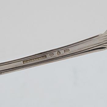 Swedish Silver Cutlery, 'Olga', including mark of  G Dahlgren, Stockholm 1852 (30 pieces).