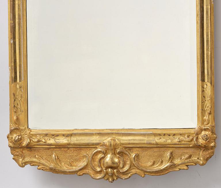 A Swedish Rococo mirror.