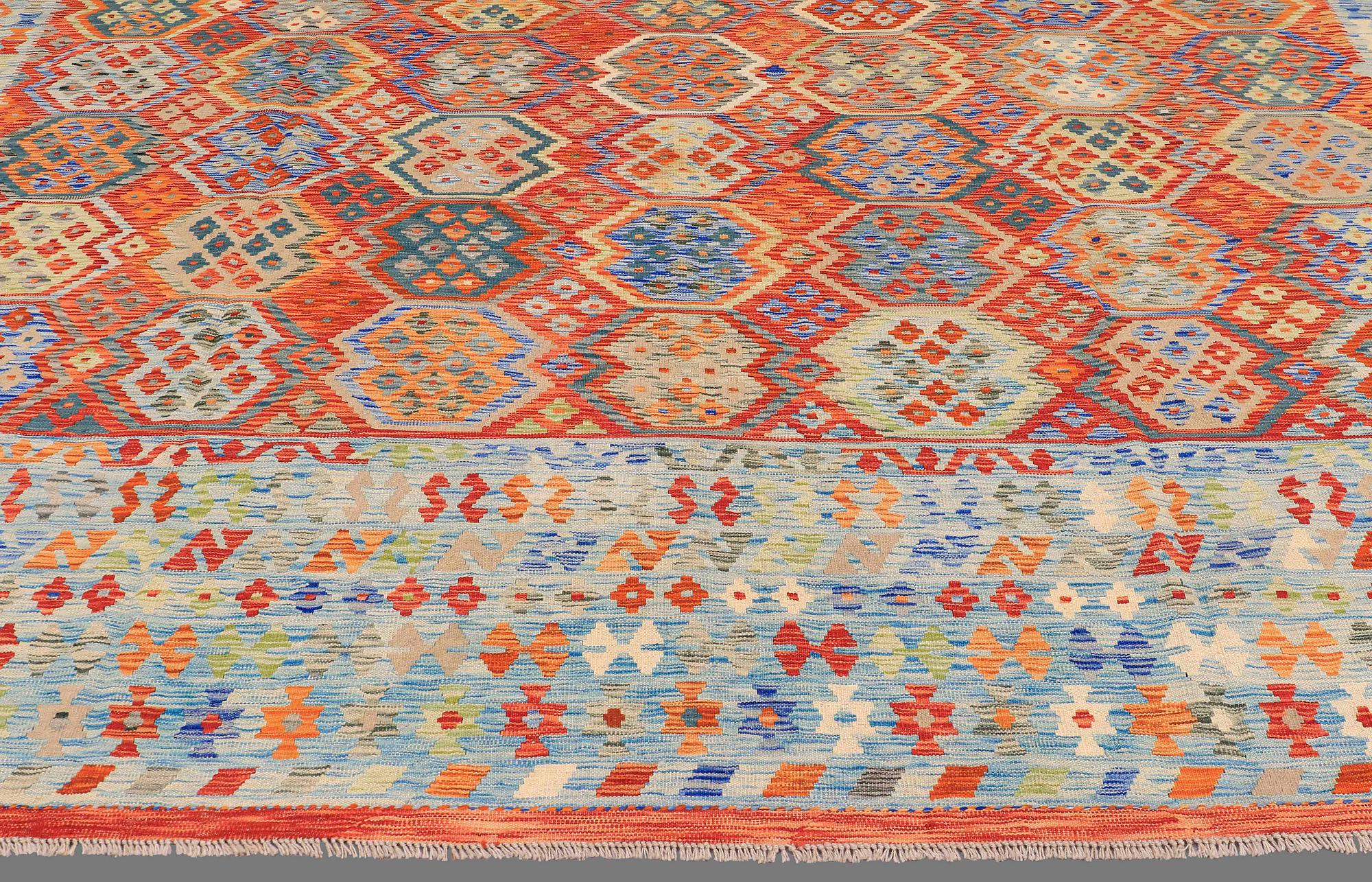 A CARPET, killim, ca 500 x 408 cm.