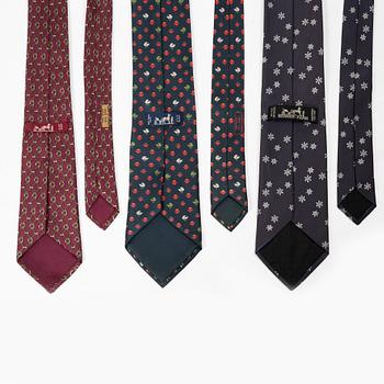 Hermès, ties, 3 pcs.
