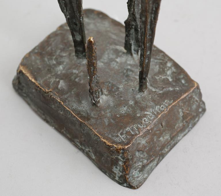 FOLKE TRUEDSSON, skulptur, brons, signerad.