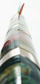 A Kjell Engman glass part sculpture group, Kosta Boda, Sweden 1997.