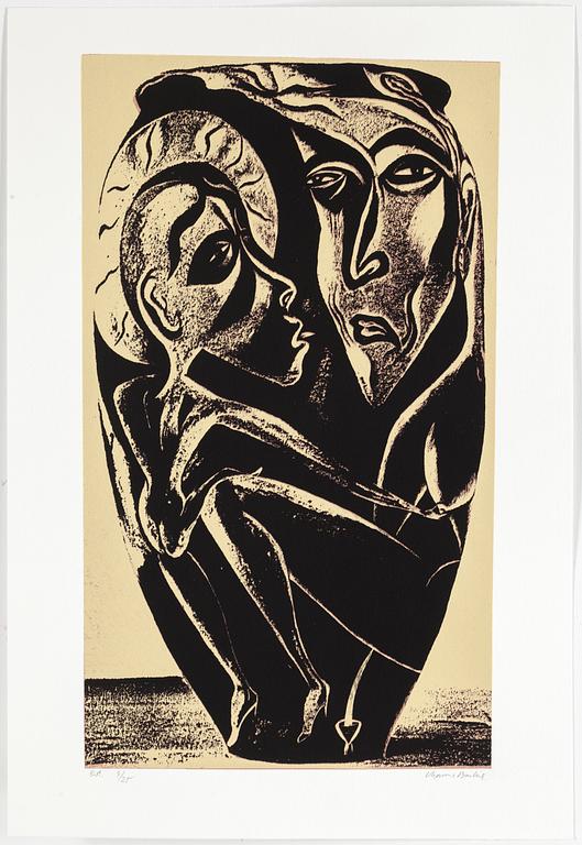 CHANNA BANKIER, mapp med 8 färgserigrafier, signerade och numrerade EA 7/25 .