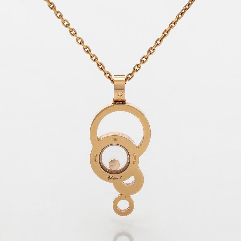 Chopard, kaulakoru riipuksella "Happy Bubbles", 18K kultaa ja timantteja.