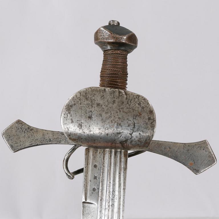 A cutlass, possible 17th century.