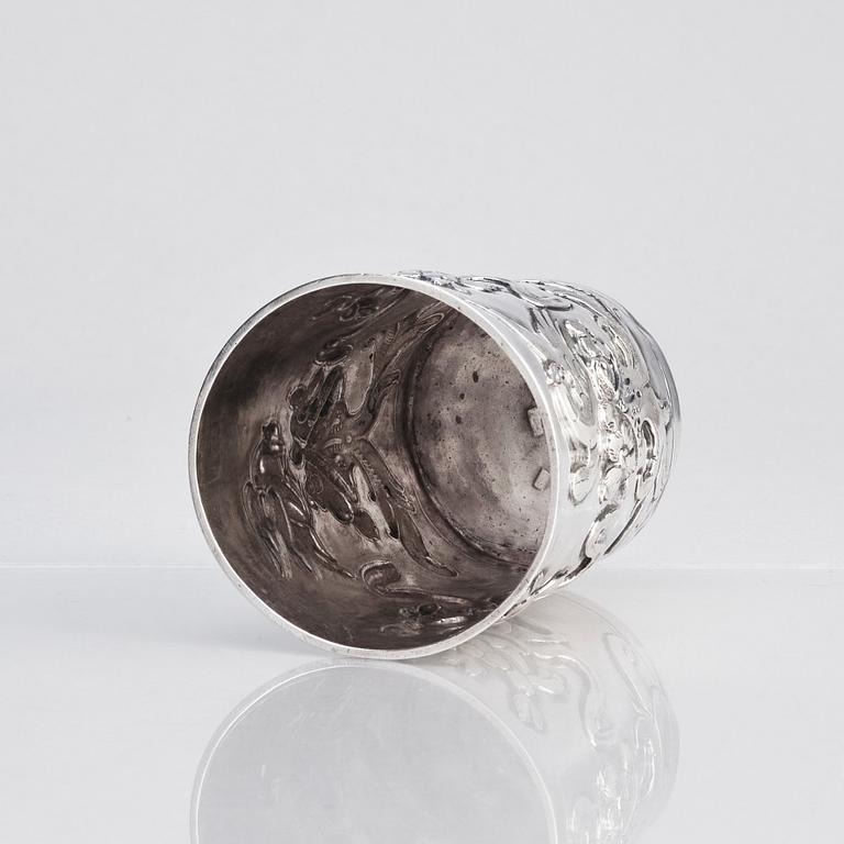 A Russian silver beaker, mark of Feodor Petrov, Moscow 1783.