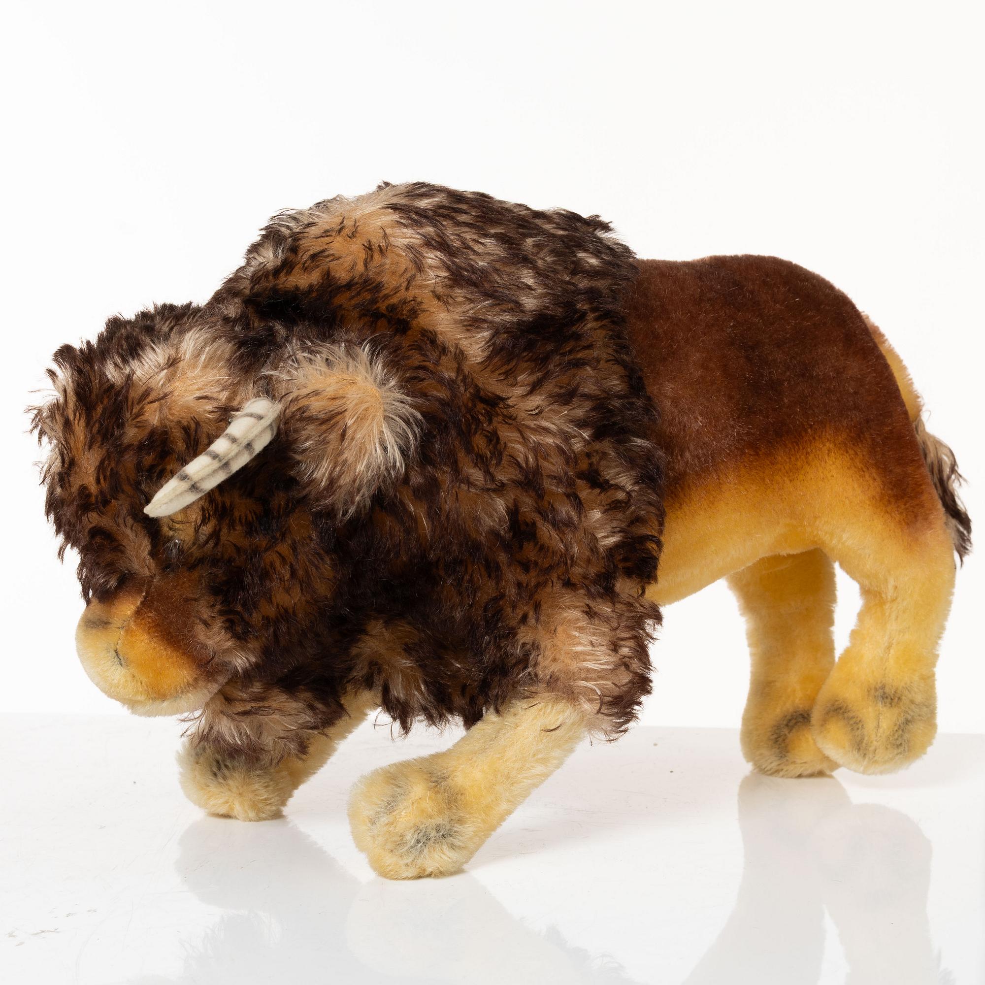 Leksaksdjur, 10 st, Steiff, med katalog, 1950-/60-tal.