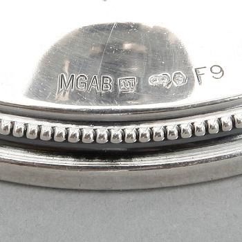 LJUSSTAKAR, ett par, silver, Eric Löfman, MGAB, Uppsala, 1956. Total vikt ca 469 g.